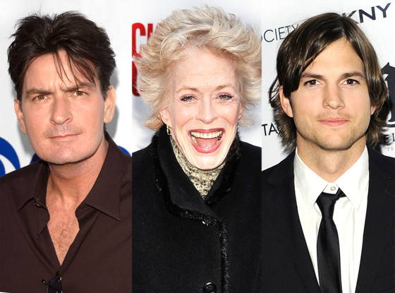 Charlie Sheen, Holland Taylor, Ashton Kutcher Charlie Sheen, Holland Taylor, Ashton Kutcher